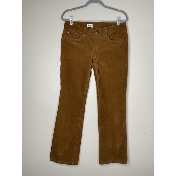 J.Crew Favorite Fit Y2k Low Rise Corduroy Pants Women's 32x30 Brown Western 30S